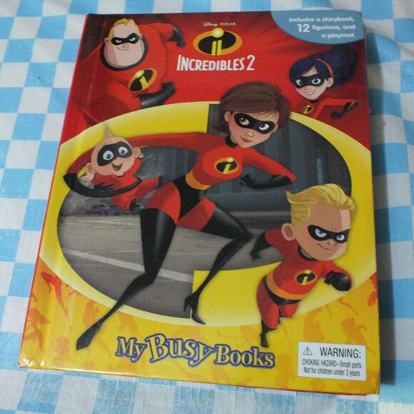2018 Disney The Incredibles 2 My Busy Book - Picture 1 of 6